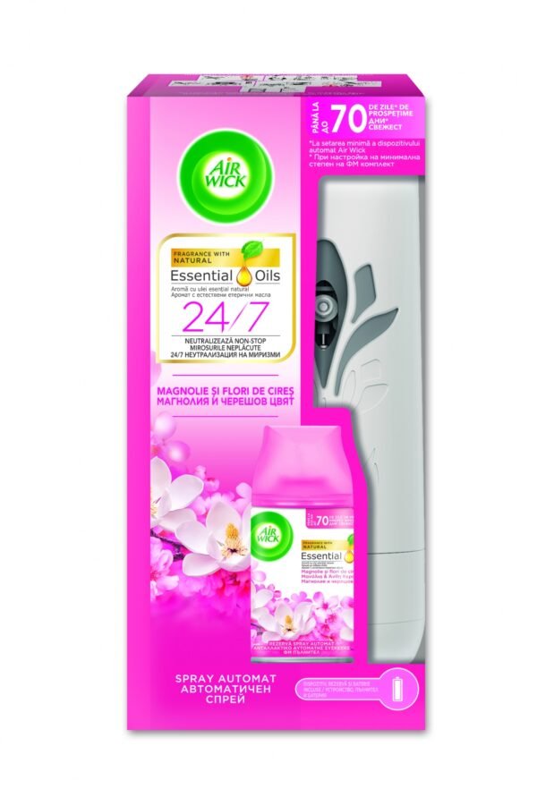 Air Wick Freshmatic Complete odorizant de cameră, Magnolie și Flori de cireșe