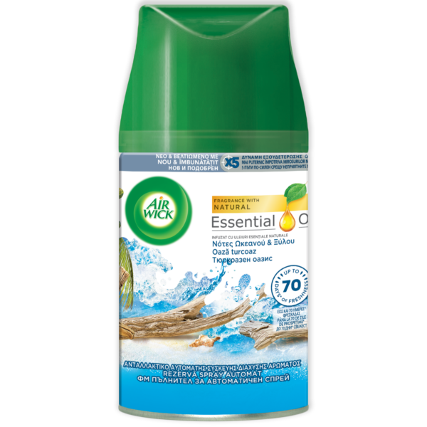 Air Wick Freshmatic rezervă odorizant de cameră, Oaza Turcoaz, 250 ml
