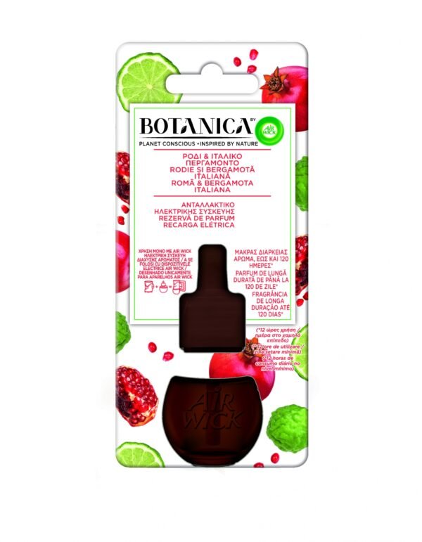 Botanica by Air Wick odorizant de cameră electric, Rodie și Bergamotă italiană, 19 ml